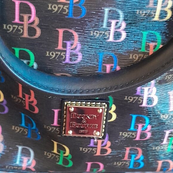 Dooney & Bourke Large Multi Domed Logo Satchel - Picture 10 of 11